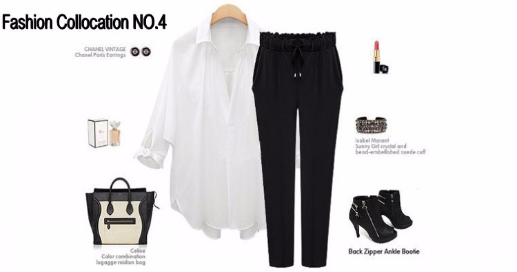 Fashion Chiffon Pants Casual Harem Pants Elastic Waist Plus Size Women Pantalones Harem Pants