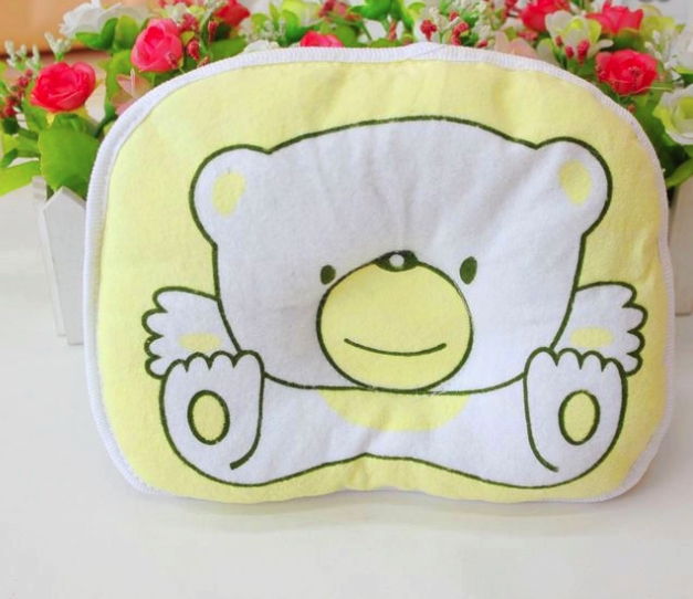 Newborn Infant Anti Roll Pillow Prevent Infant Support Baby Crib Flat Head Pillow for Newborn