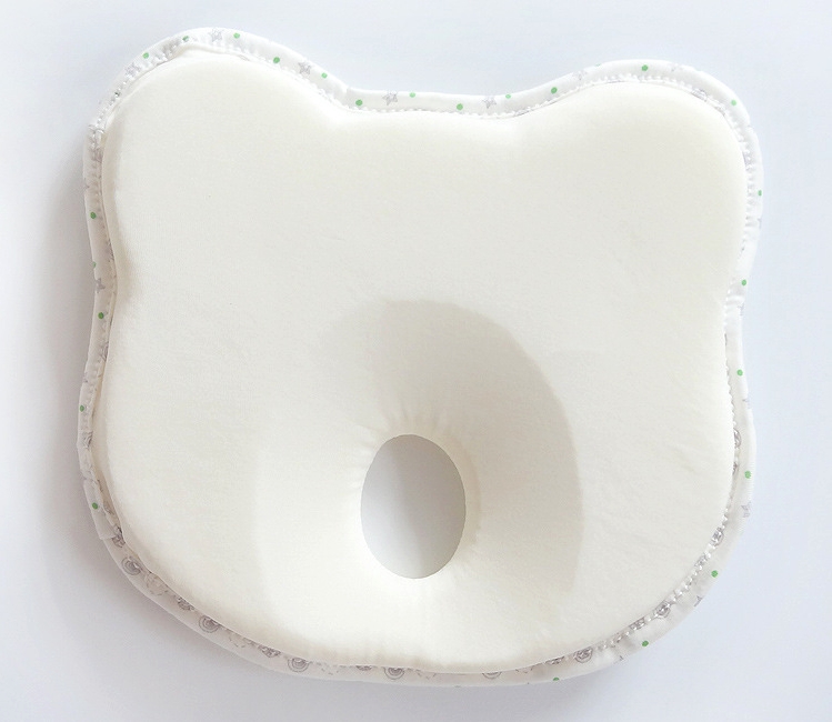 Newborn Infant Anti Roll Pillow Prevent Infant Support Baby Crib Flat Head Pillow for Newborn
