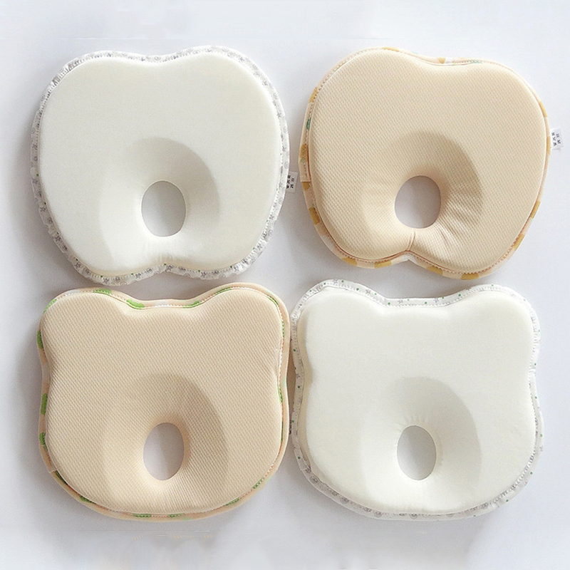 Newborn Infant Anti Roll Pillow Prevent Infant Support Baby Crib Flat Head Pillow for Newborn