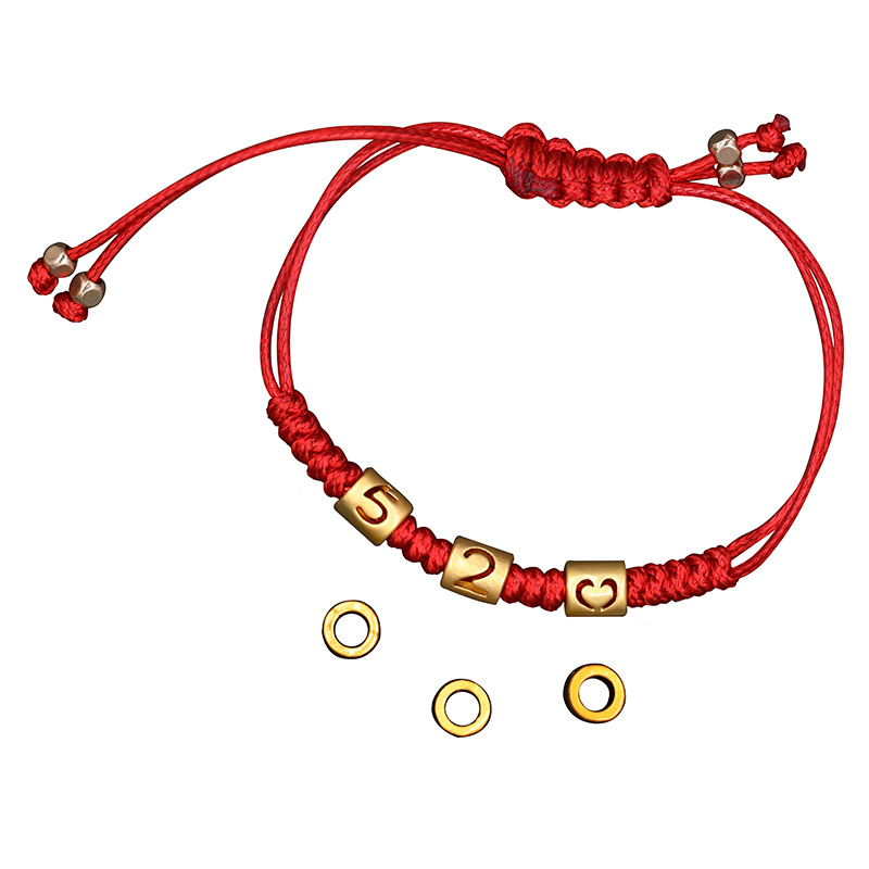 Couple Red Rope Bracelet 520 I Love You 1314 Lifetime Creative Bracelet