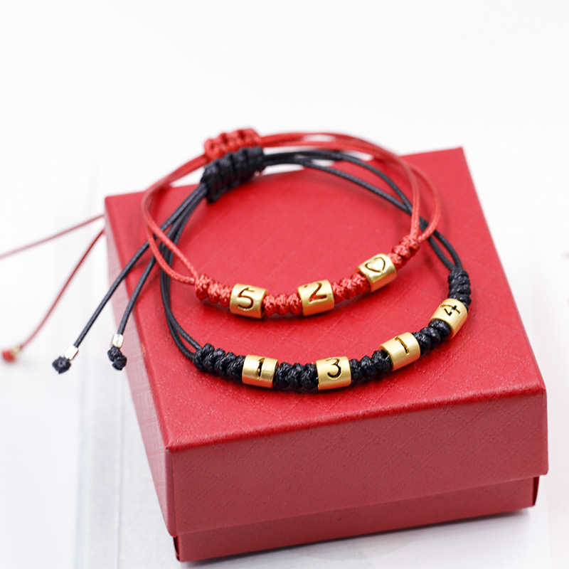 Couple Red Rope Bracelet 520 I Love You 1314 Lifetime Creative Bracelet