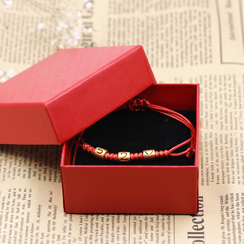 Couple Red Rope Bracelet 520 I Love You 1314 Lifetime Creative Bracelet