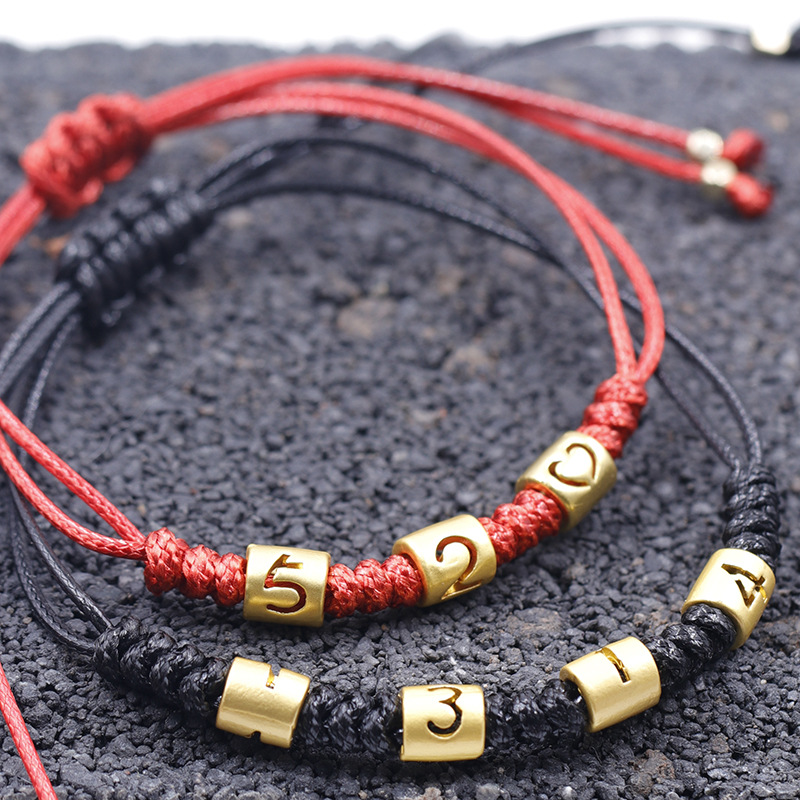 Couple Red Rope Bracelet 520 I Love You 1314 Lifetime Creative Bracelet