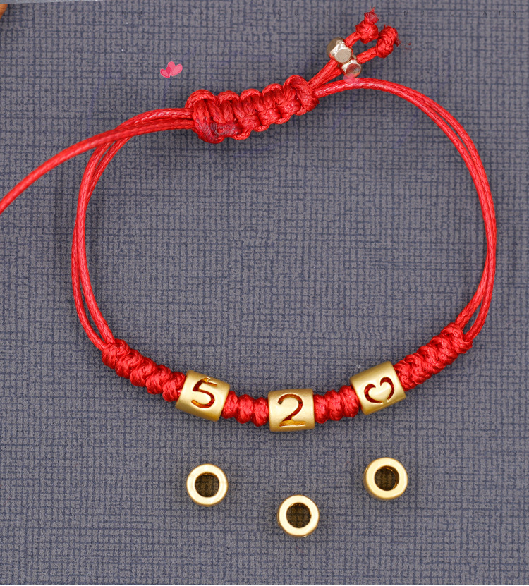 Couple Red Rope Bracelet 520 I Love You 1314 Lifetime Creative Bracelet