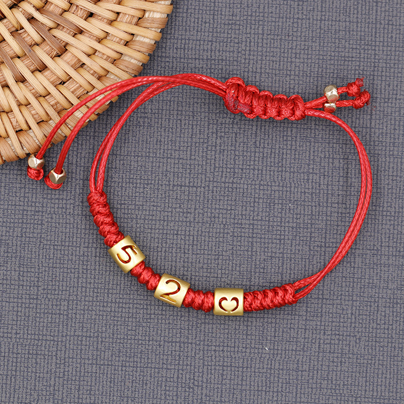 Couple Red Rope Bracelet 520 I Love You 1314 Lifetime Creative Bracelet