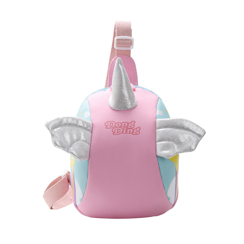 Children's Fashion Cartoon Bag Foreign Baby Unicorn Chest Bag Girl Cute Princess Crossbody Bag
