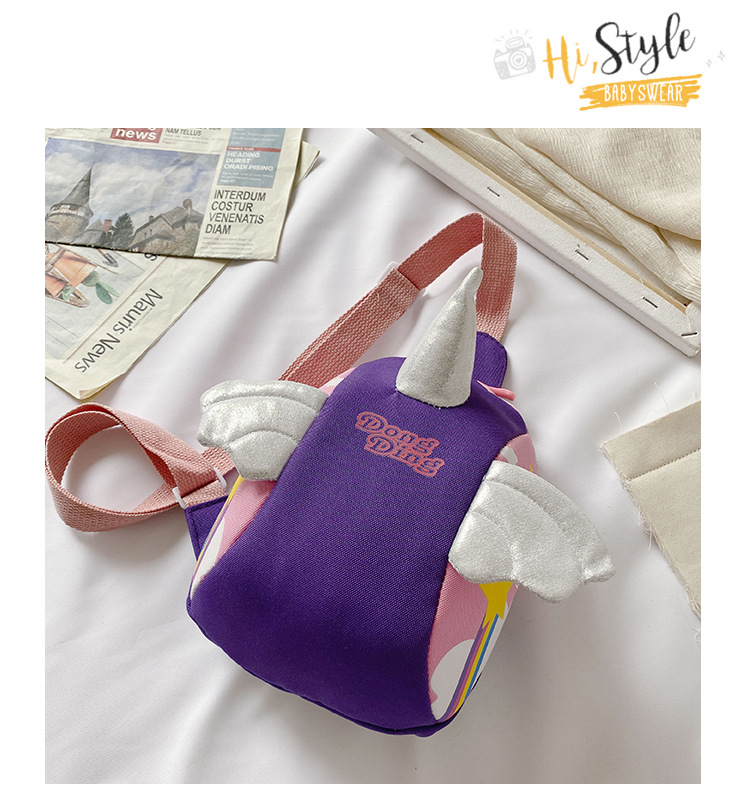 Children's Fashion Cartoon Bag Foreign Baby Unicorn Chest Bag Girl Cute Princess Crossbody Bag