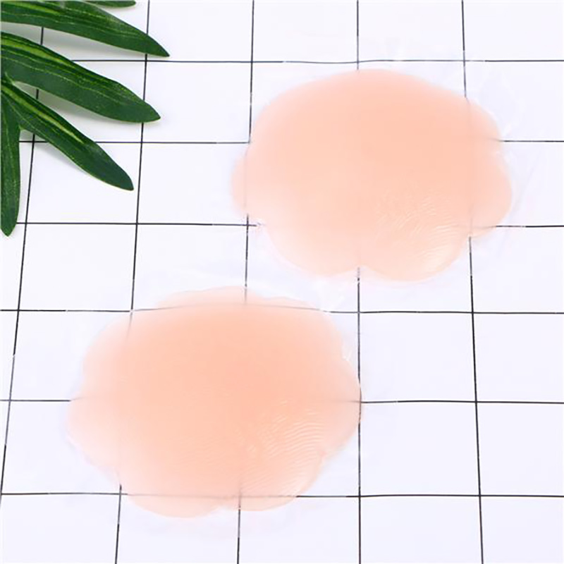2pcs / 1 Pair Invisible Silicone Breast Pad Women Boob Lift Tape Bra Chest Nipple Cover Sticker Pad