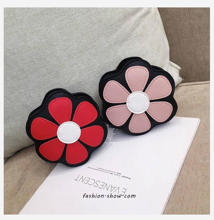 Fresh Flowers Children's Bag Cute Baby Messenger Bag Children's Accessories Small Bags