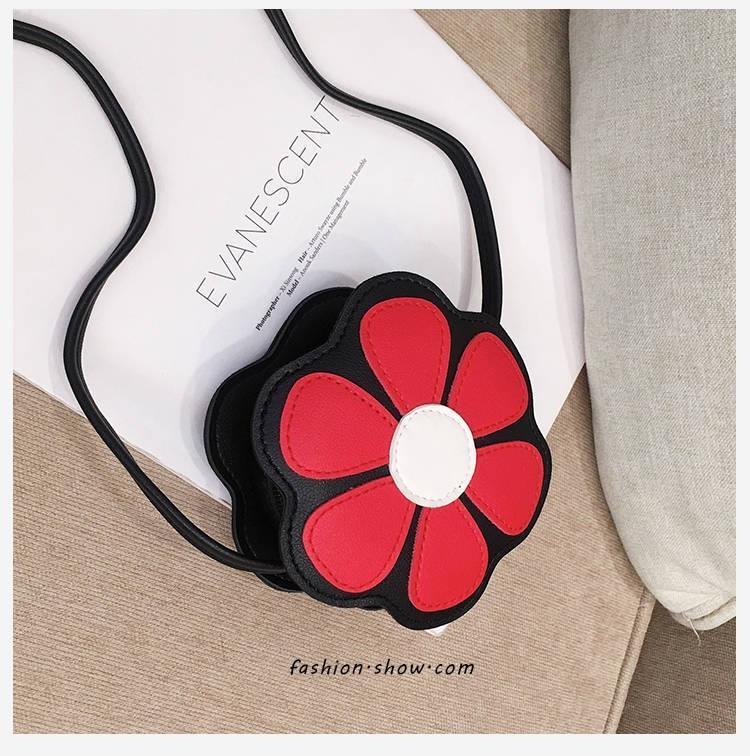 Fresh Flowers Children's Bag Cute Baby Messenger Bag Children's Accessories Small Bags