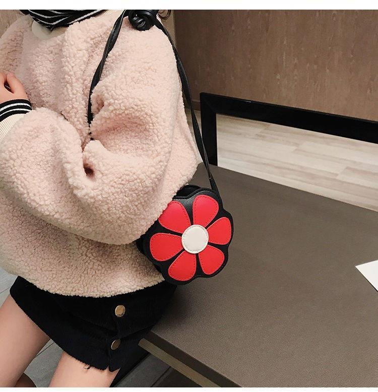 Fresh Flowers Children's Bag Cute Baby Messenger Bag Children's Accessories Small Bags