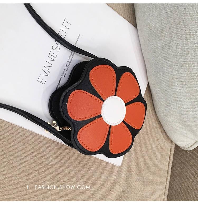 Fresh Flowers Children's Bag Cute Baby Messenger Bag Children's Accessories Small Bags