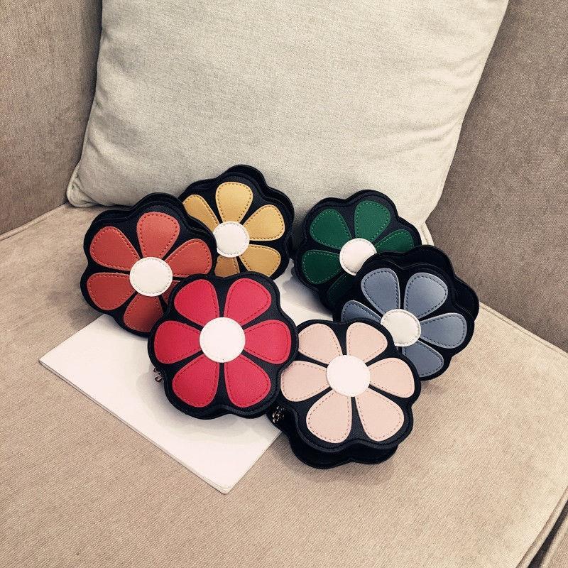 Fresh Flowers Children's Bag Cute Baby Messenger Bag Children's Accessories Small Bags