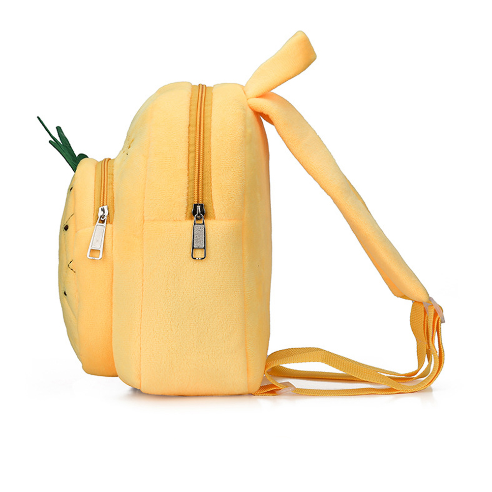 Baby Strawberry Fruits Soft Backpack Cartoon Plush Book Bag Children Cute Fruits Schoolbags