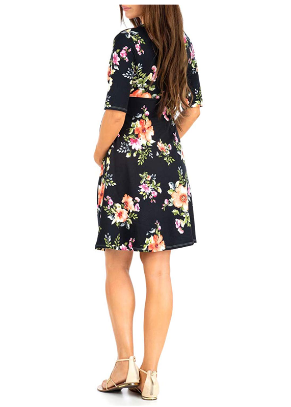 Women's Summer New Polka Dot Printed Maternity Dress.