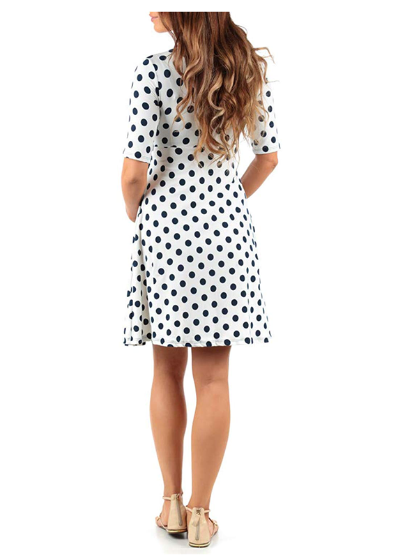 Women's Summer New Polka Dot Printed Maternity Dress.