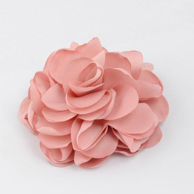 New Women Hair Accessories Simulation Flower Rubber Band Camellia Rose Attached to Elastic Hair