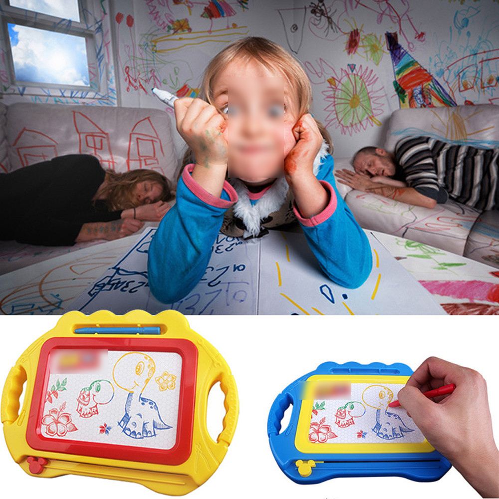 Kids Painting Toys New Educational Kids Doodle Toy Erasable Magnetic Drawing Board + Pen Xmas Gift