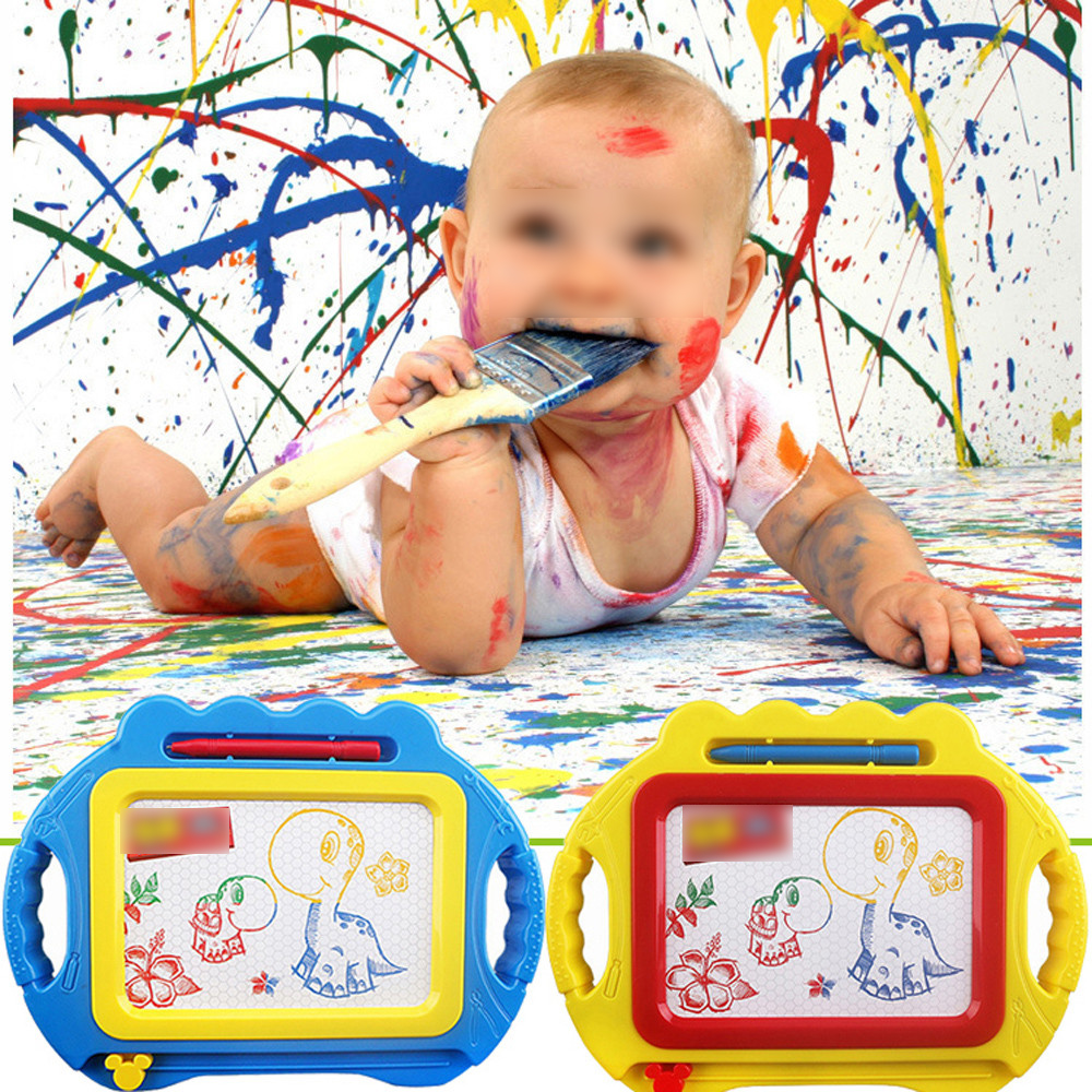 Kids Painting Toys New Educational Kids Doodle Toy Erasable Magnetic Drawing Board + Pen Xmas Gift