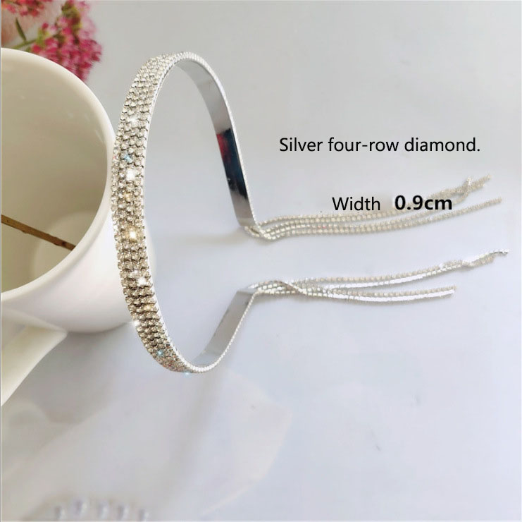 Tassel Rhinestone Headband Fashion Trend Rhinestone Headband Hair Accessories