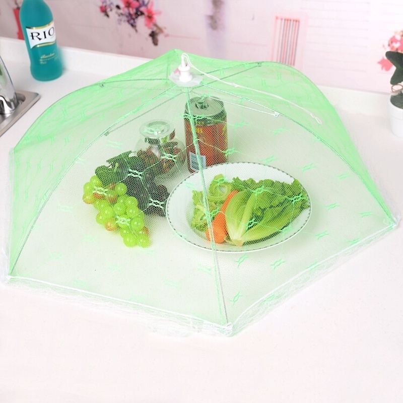 Foldable Mesh Lace Food Cover Anti-fly Mosquito Food Cover Kitchen Tools Table Decoration