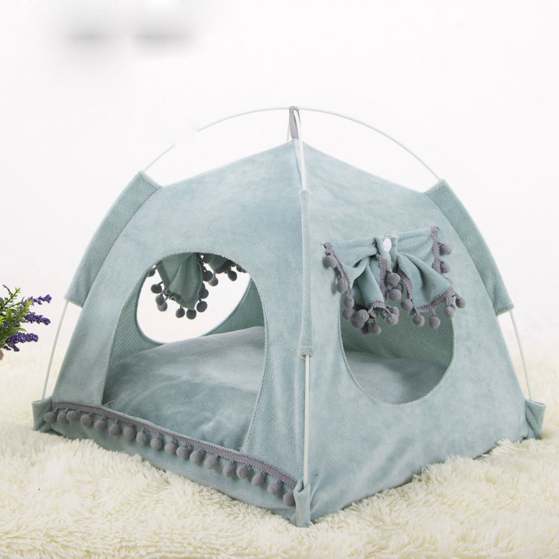 Summer Cat Litter Small Dog Small Tent Removable and Washable Folding Pet Nest.