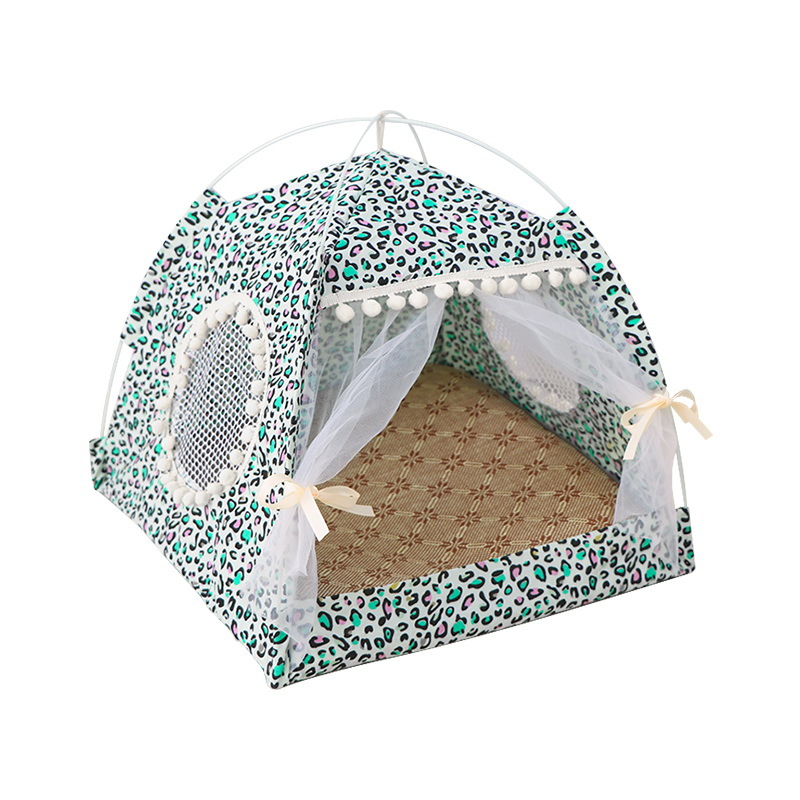Summer Cat Litter Small Dog Small Tent Removable and Washable Folding Pet Nest.