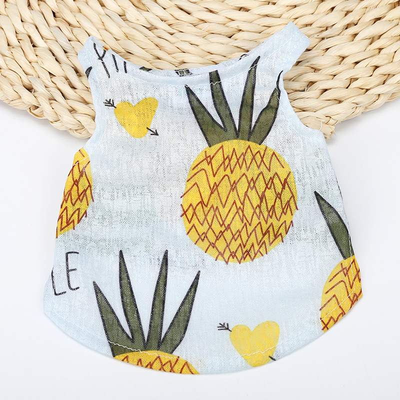 3PCS Vest Dog Cat Summer Thin Teddy Keji Bomei Yingdou Pet Puppy Clothes.