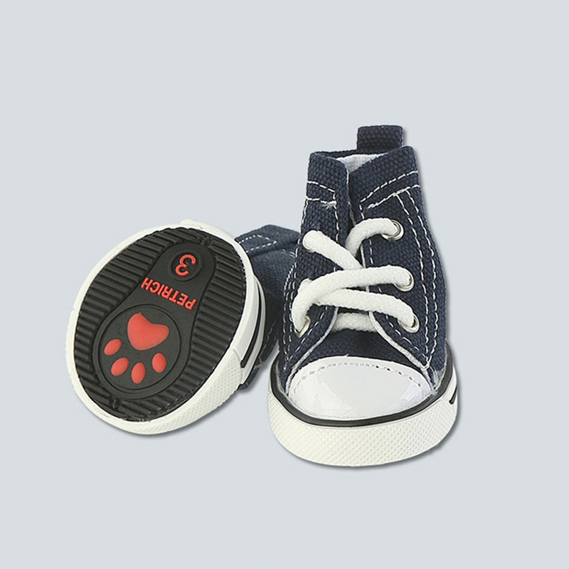 4 Pcs/set Puppy Sporty Cloth Shoes Pink Blue Denim Canvas Sneaker Pet Dog Boots