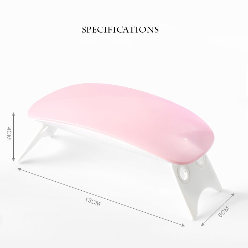 Nail USB mouse mini light therapy machine dryer LED portable nail baking light therapy lamp 6W
