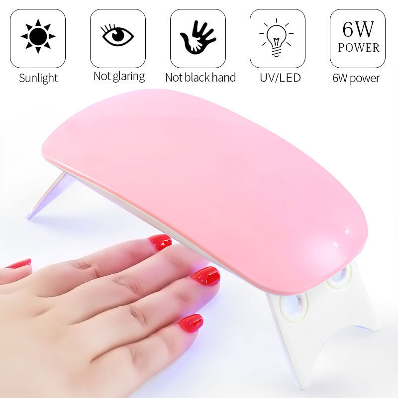 Nail USB mouse mini light therapy machine dryer LED portable nail baking light therapy lamp 6W