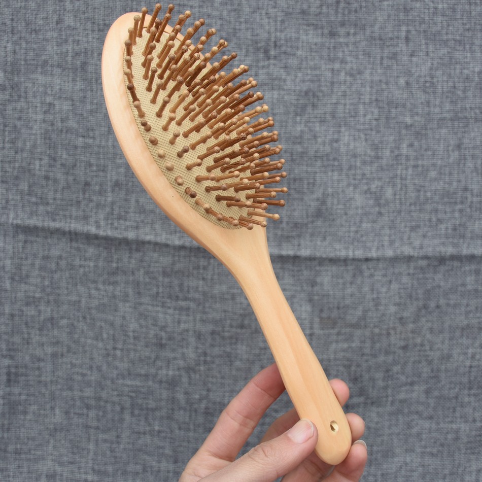 Wooden Comb Anti-static Wood Paddle Air Bag Comb Hairbrush High Quality Massage Hair Brush