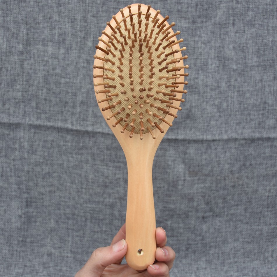 Wooden Comb Anti-static Wood Paddle Air Bag Comb Hairbrush High Quality Massage Hair Brush
