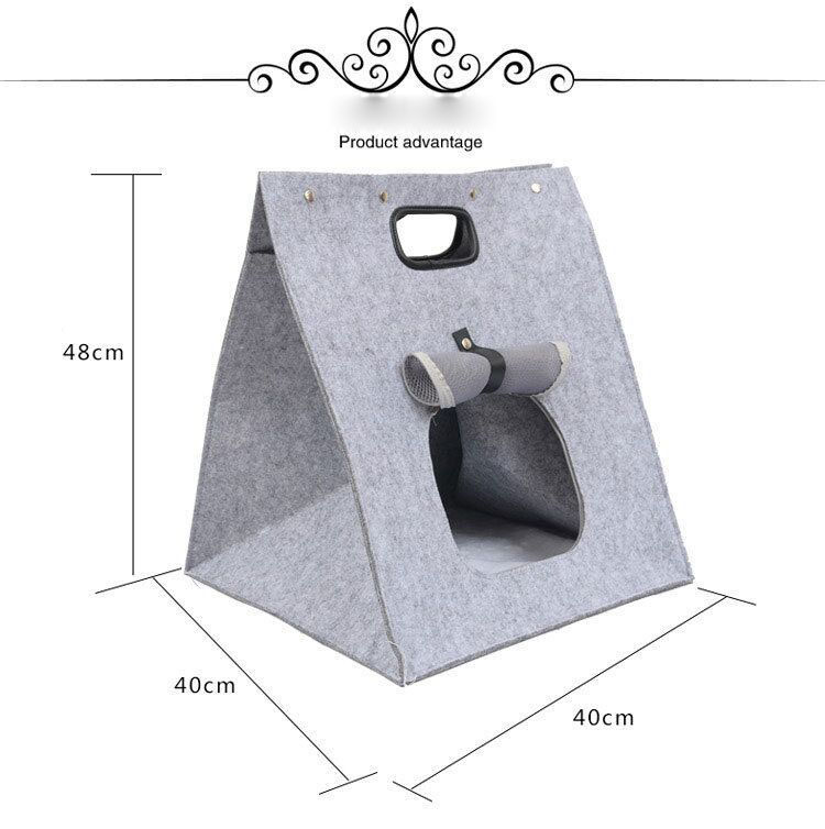 Cat Nest Simple and Stylish Felt Pet Nest Kennel Cat Owner Comfortable Small Nest Can Be Lifted Out