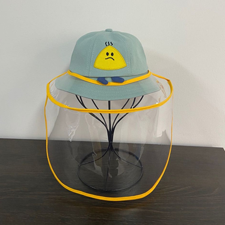 Children's rainy day hat smiley fisherman hat summer sun shading hat cotton baby hat