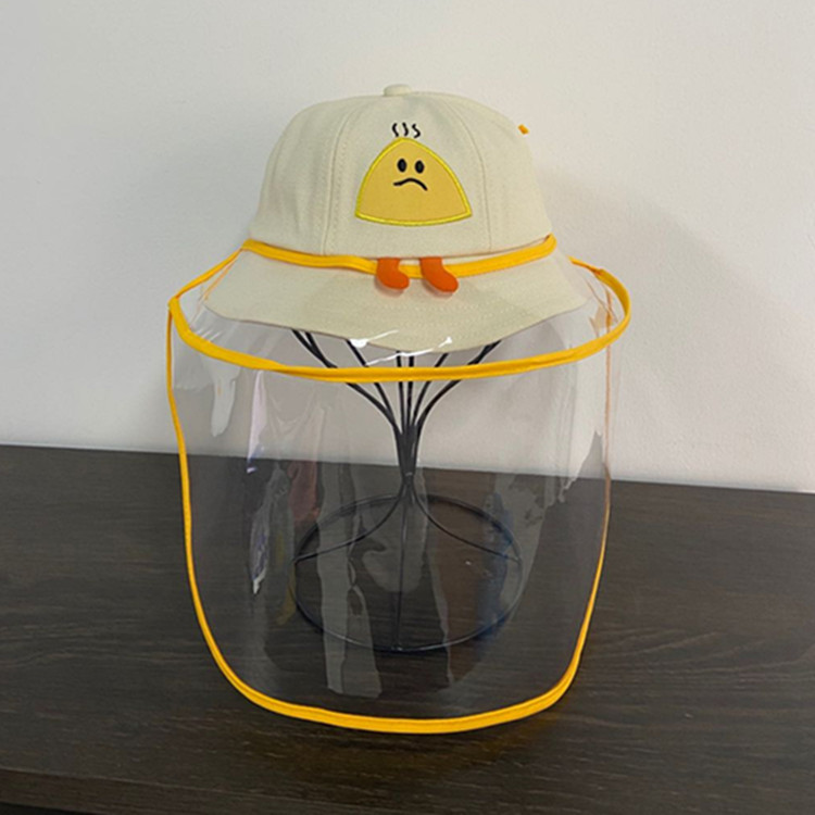 Children's rainy day hat smiley fisherman hat summer sun shading hat cotton baby hat