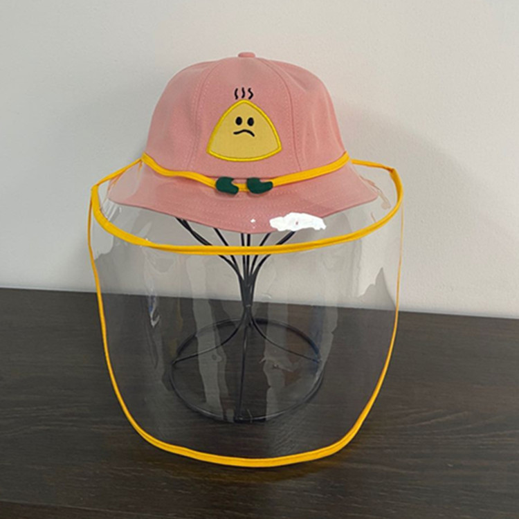 Children's rainy day hat smiley fisherman hat summer sun shading hat cotton baby hat