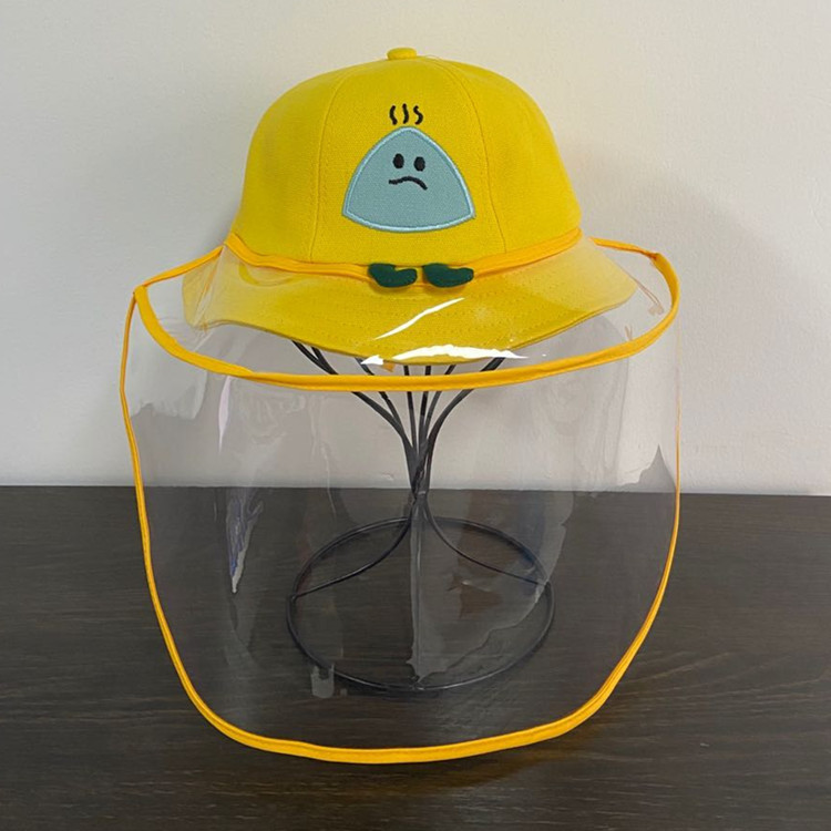 Children's rainy day hat smiley fisherman hat summer sun shading hat cotton baby hat