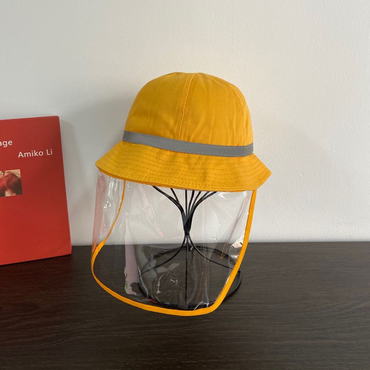 Children's rainy day hat smiley fisherman hat summer sun shading hat cotton baby hat