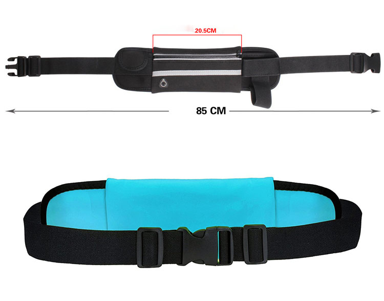 Multifunctional Stealth Waist Bag Running Outdoor Sports Storage 4.5-6 Inch Close-Fitting Male.