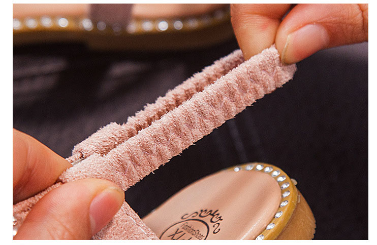 Summer New Girl Pearl Sandals Baby Open Toe Princess Shoes Non-Slip.