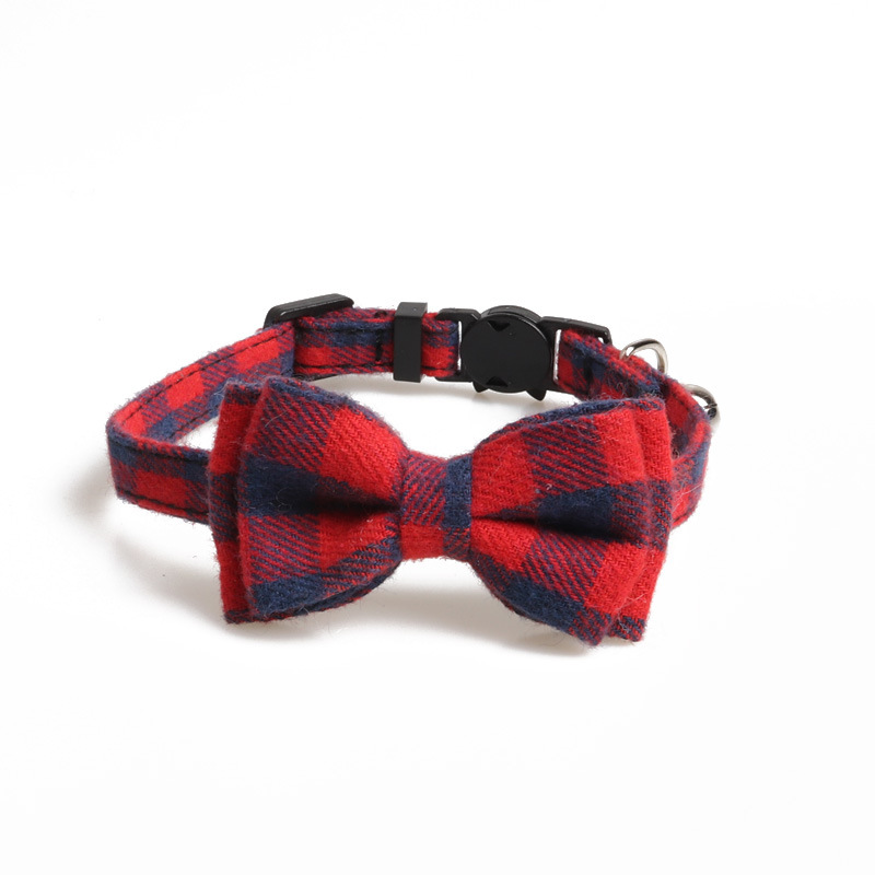 New Pet Collar Cat Bow Collar Buckle with Bell One Size 21-28cm