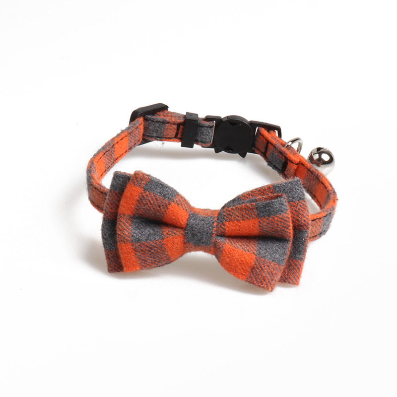 New Pet Collar Cat Bow Collar Buckle with Bell One Size 21-28cm