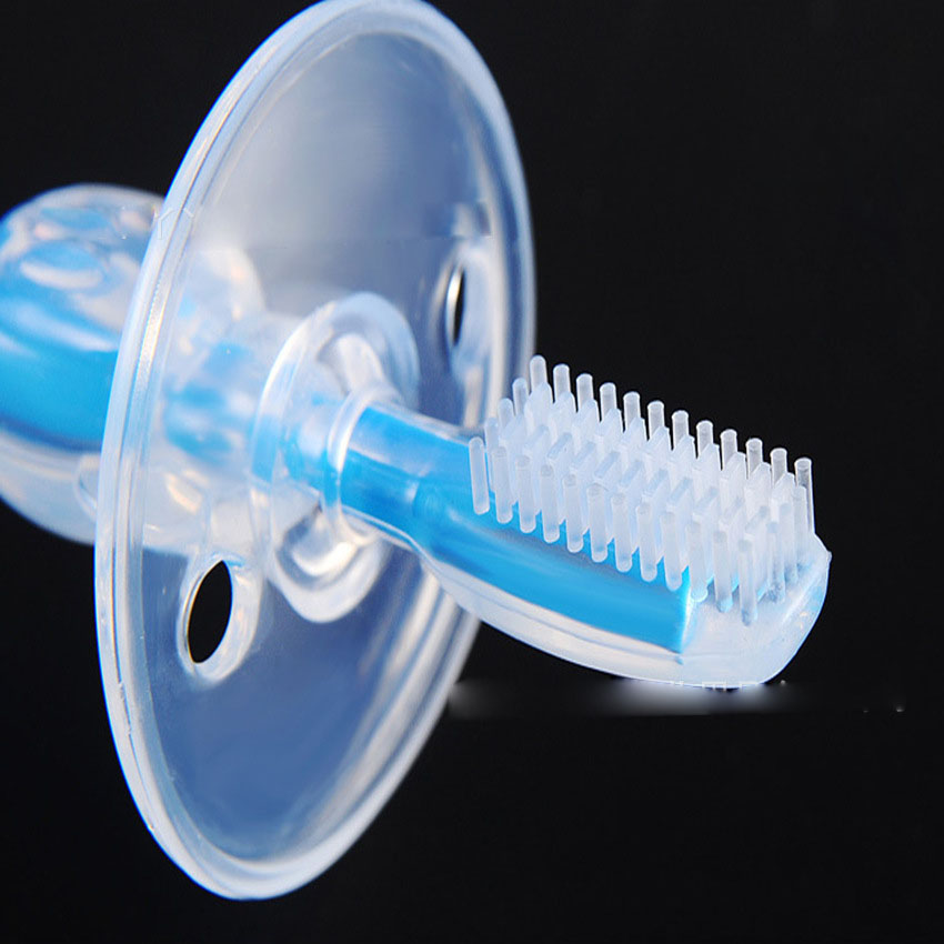 2PCS Baby Soft Toothbrush Silicone Toothbrush Baby Training Soft Hair Milk Toothbrush Children.