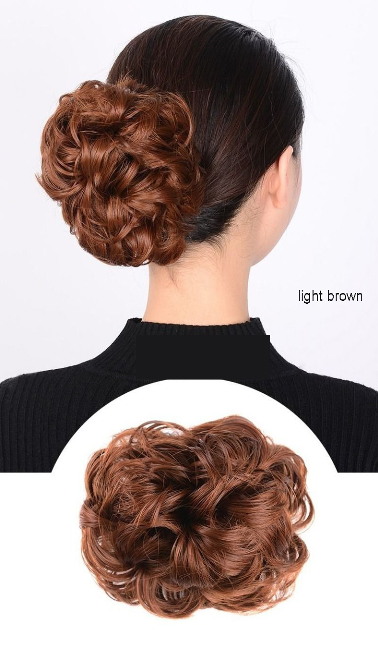 Wig Hair Ring Catch Clip Disk Hair Headdress Short Hair Female Jewelry Flower Bud Head Catch Clip