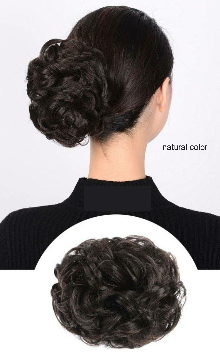 Wig Hair Ring Catch Clip Disk Hair Headdress Short Hair Female Jewelry Flower Bud Head Catch Clip