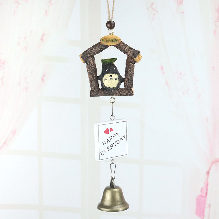 Cute Cartoon Wind Chime Resin Home Decoration Charm Student Cartoon Anime Gift.