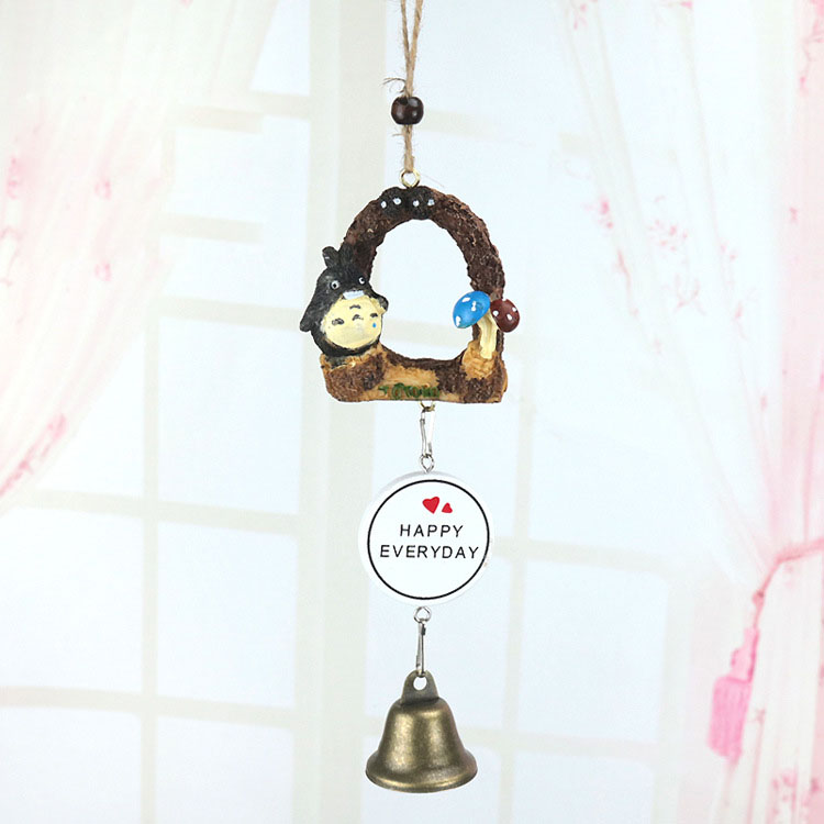 Cute Cartoon Wind Chime Resin Home Decoration Charm Student Cartoon Anime Gift.