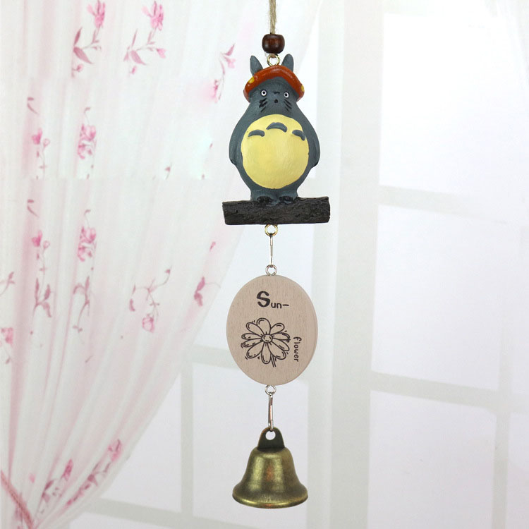 Cute Cartoon Wind Chime Resin Home Decoration Charm Student Cartoon Anime Gift.